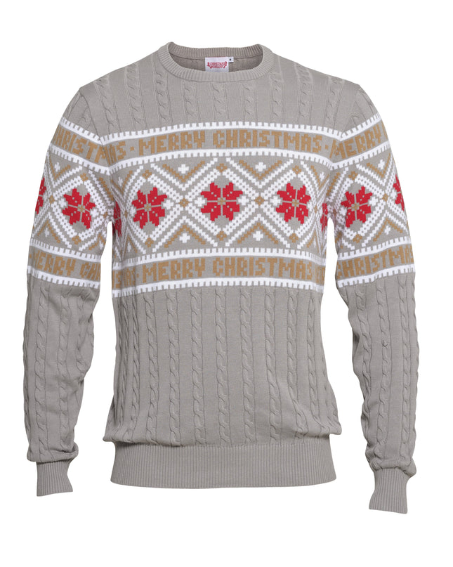 Nordic Gray Christmas Sweater - Unisex Holiday Fashion