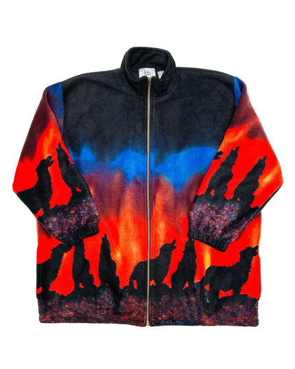 Vintage Fiery Wolves Christmas Sweater