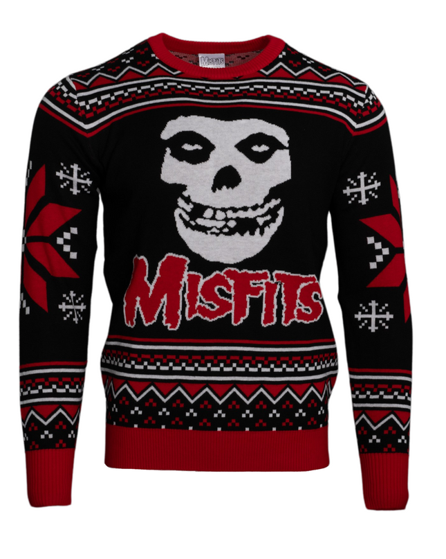 Misfits Skull Logo Ugly Christmas Sweater