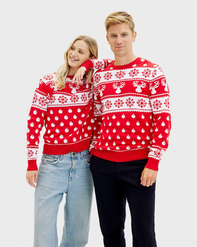 Classic Red Christmas Sweater for Women