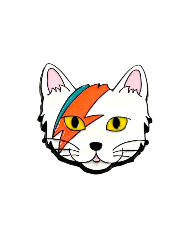 Lightning Cat Pin - Bold Accessory for Cat Lovers