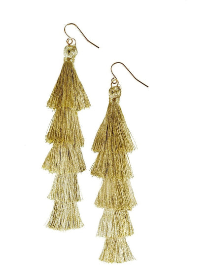 Gold Tassel Earrings