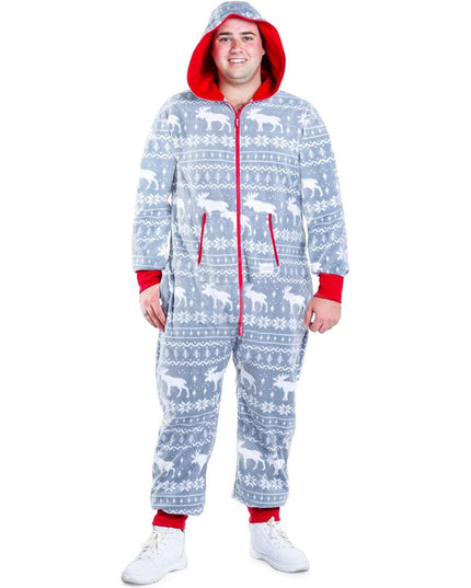 Men's Grey Moose Big and Tall Jumpsuit