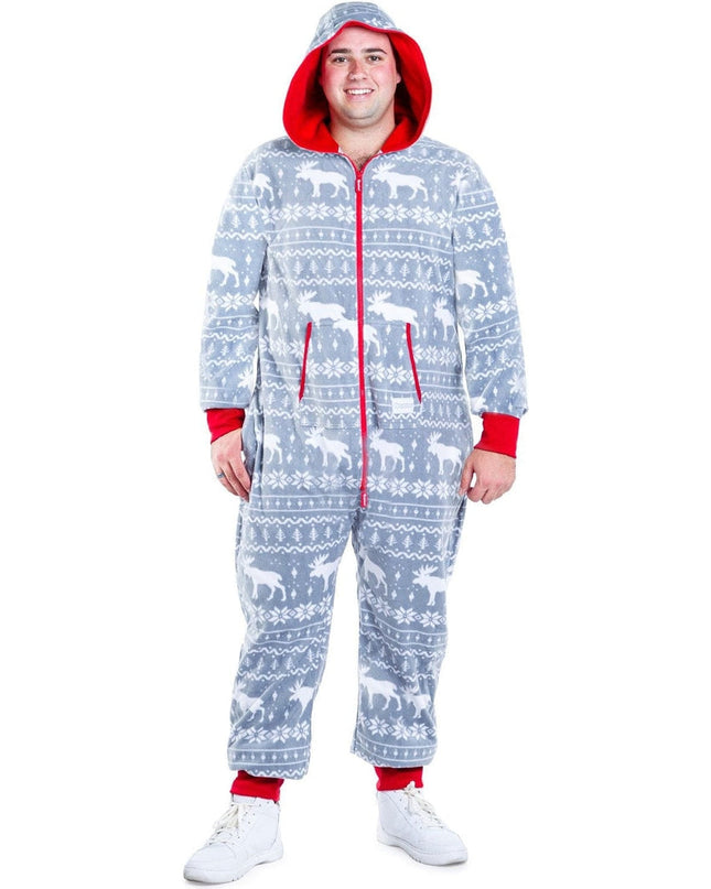 Men's Grey Moose Big and Tall Jumpsuit