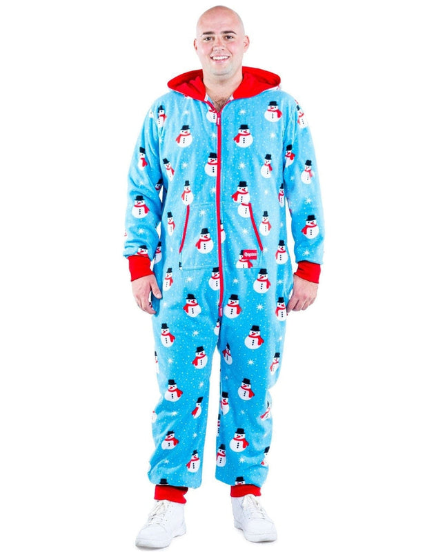 Men's Snowman is an Island Big and Tall Jumpsuit