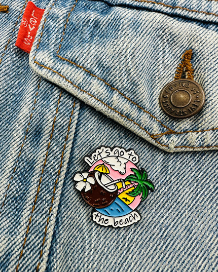 Beach Vibes Pin - Fun Summer Accessory