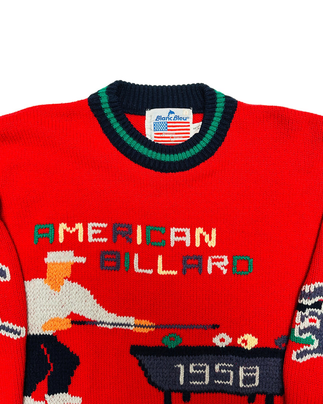 Vintage American Billiard Christmas Sweater