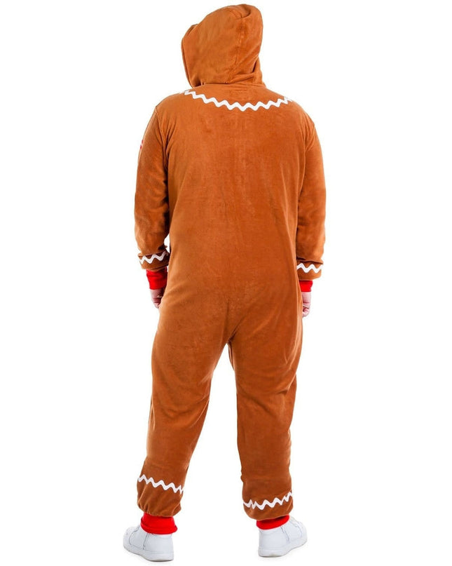 Men's Gingerbread Man Big and Tall Jumpsuit