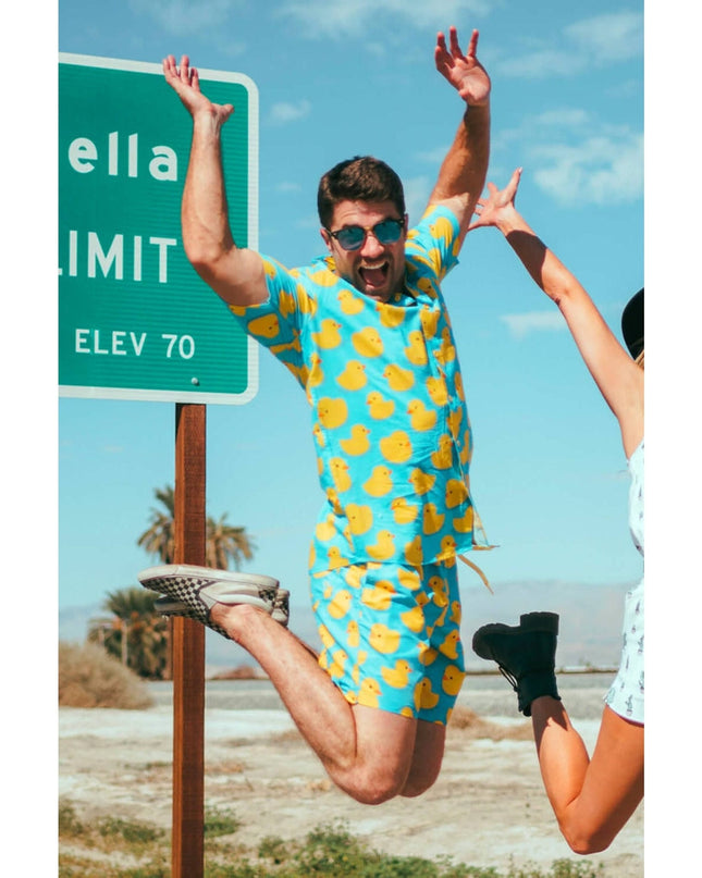 Rubber Ducky Stretch Swim Trunks - 7.5" Inseam