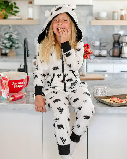 Girl's Beary Christmas Jumpsuit