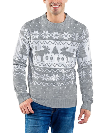 Men's Merry Moose Ugly Christmas Sweater