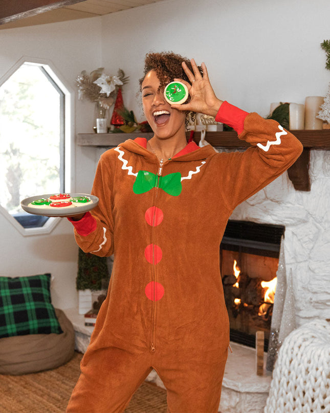Women's Gingerbread Man Jumpsuit