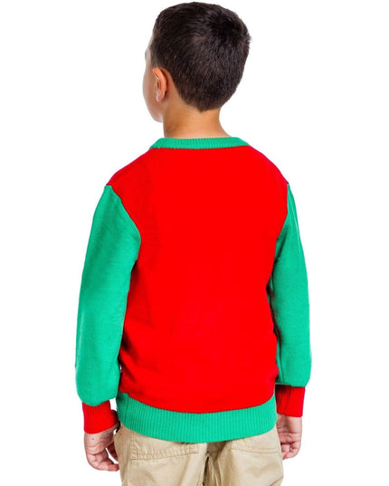 Boy's / Girl's Cat in Wreath Ugly Christmas Sweater