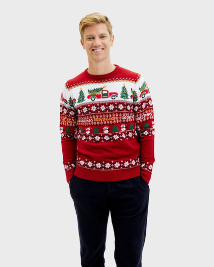Driving Home for Christmas Sweater for Men