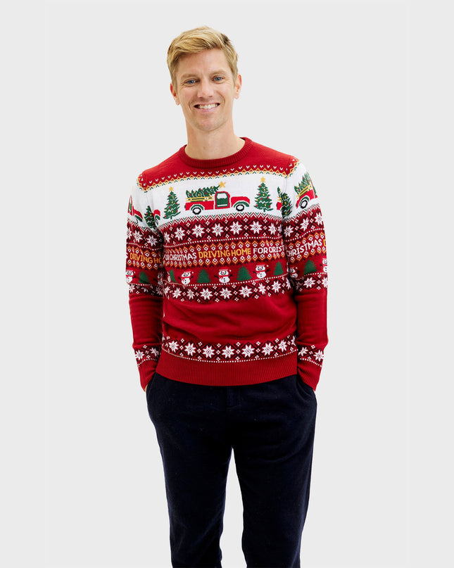 Driving Home for Christmas Sweater for Men