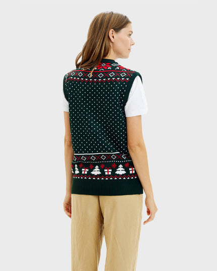 Rudolph's Two-Sided Christmas Vest for Women