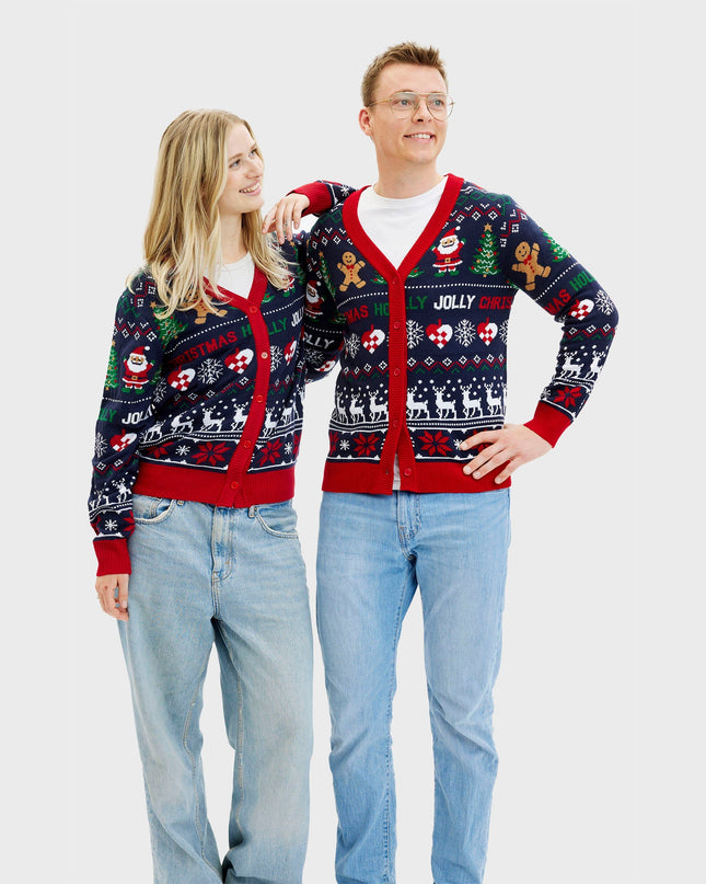 Jolly Cardigan for Women - Reversible Holiday Design