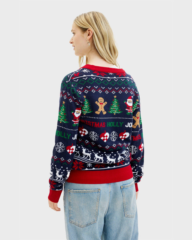 Jolly Cardigan for Women - Reversible Holiday Design