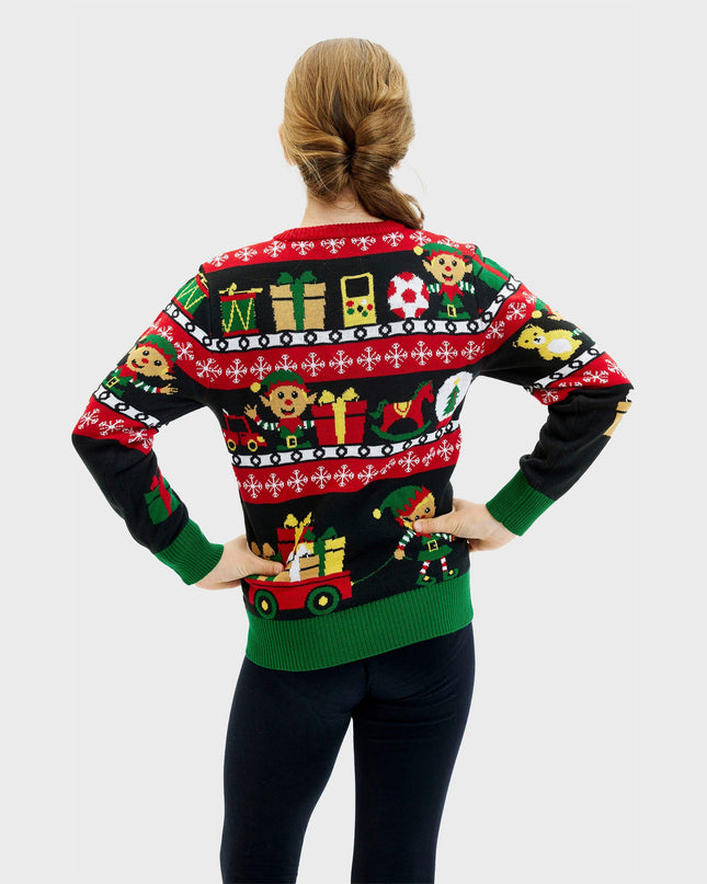 Santa's Workshop Christmas Sweater for Kids