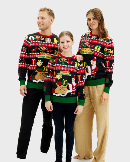 Santa's Workshop Sweater for Kids
