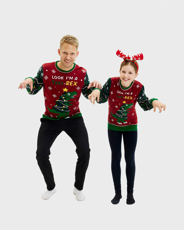 Tree-REX Christmas Sweater for Women