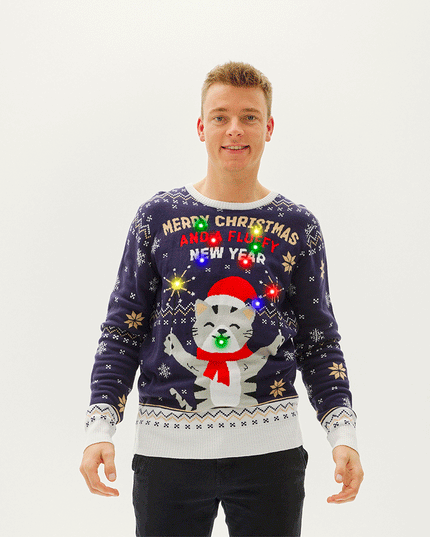 Merry Christmas and a Fluffy New Year Sweater for Men