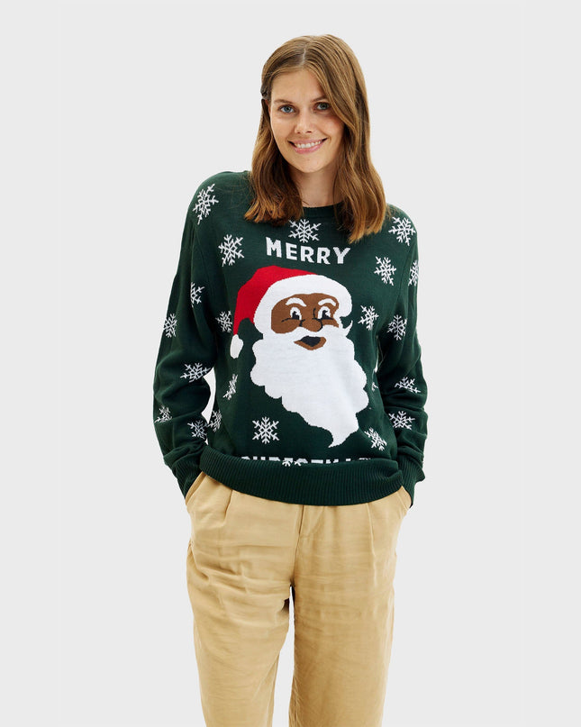 Merry Christmas Santa Sweater for Women