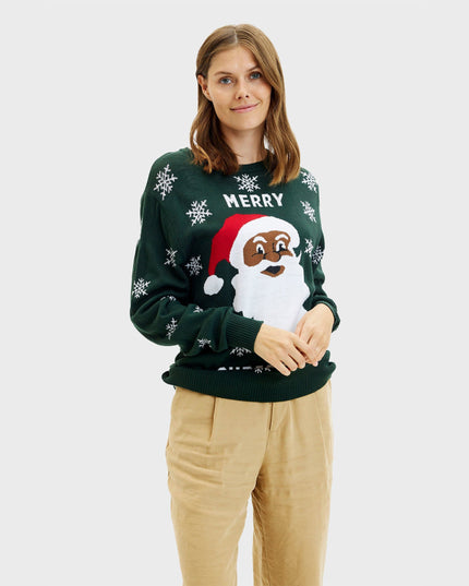 Merry Christmas Santa Sweater for Women