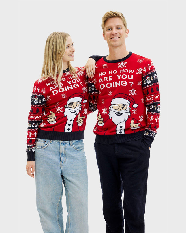 Ho Ho How You Doin' Christmas Sweater for Women
