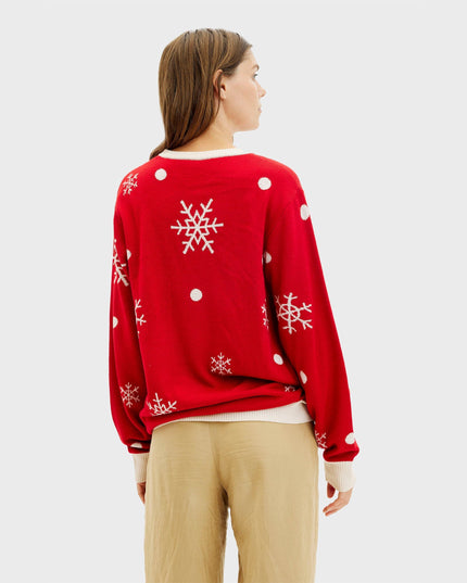 Cute Reindeer Christmas Sweater for Women - Family Style