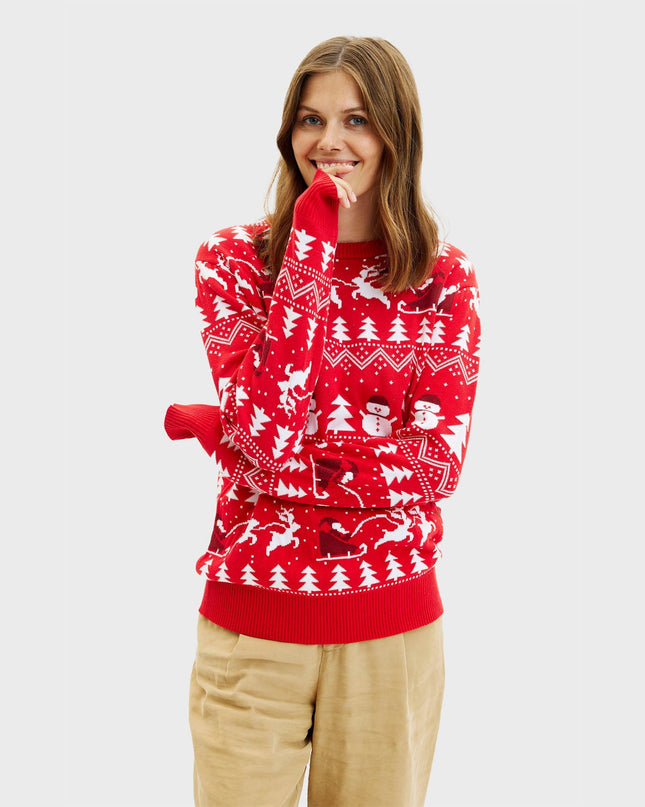 Stylish Red Christmas Sweater for Women