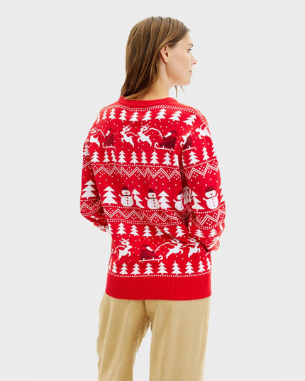 Stylish Red Christmas Sweater for Women