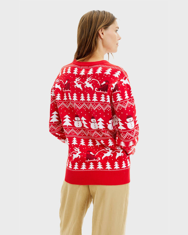 Stylish Red Christmas Sweater for Women