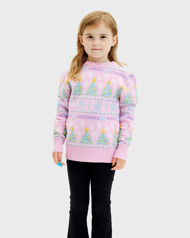 Pink Christmas Sweater for Kids