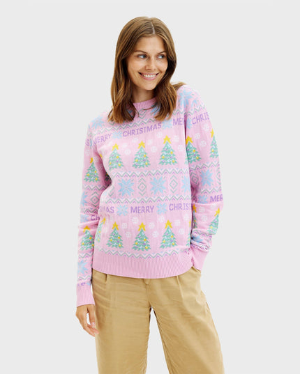 Pink Christmas Sweater for Women
