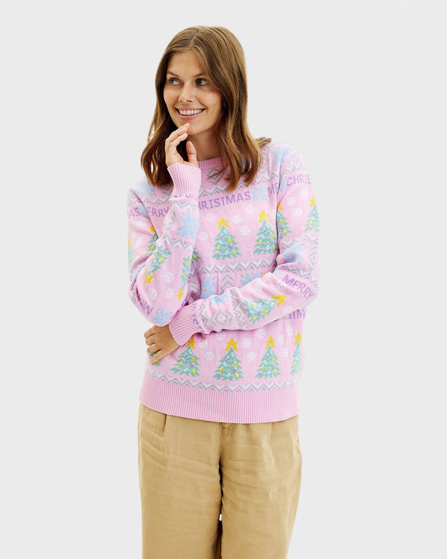 Pink Christmas Sweater for Women
