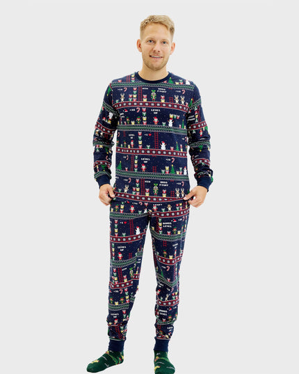 Vintage Gamer Christmas Pajamas for Men