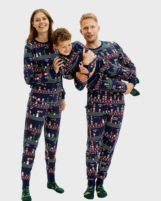 Vintage Gamer Christmas Pajamas for Kids