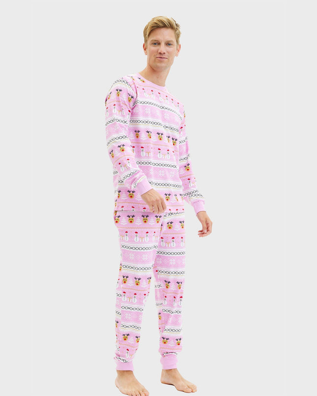 Men's Ultimate Pink Christmas Pajamas