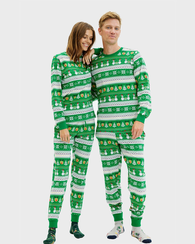 Women's Ultimate Green Christmas Pajamas