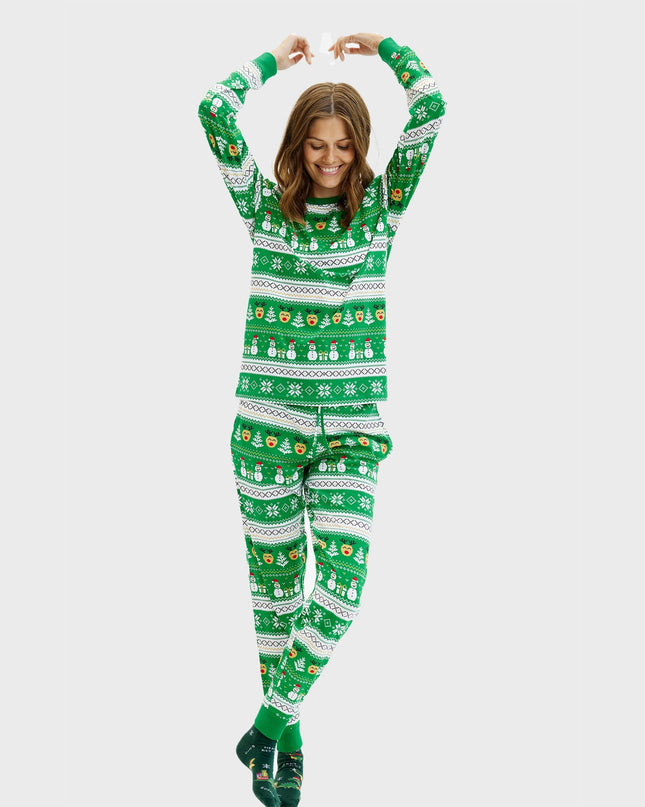 Women's Ultimate Green Christmas Pajamas