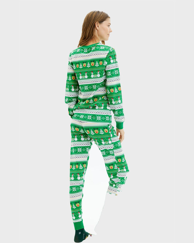 Women's Ultimate Green Christmas Pajamas