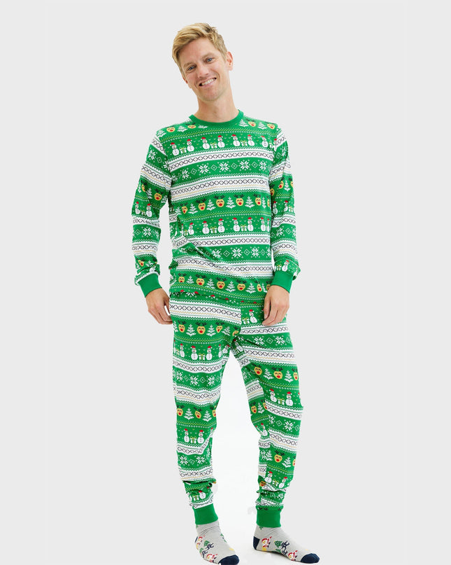 Men's Ultimate Green Christmas Pajamas