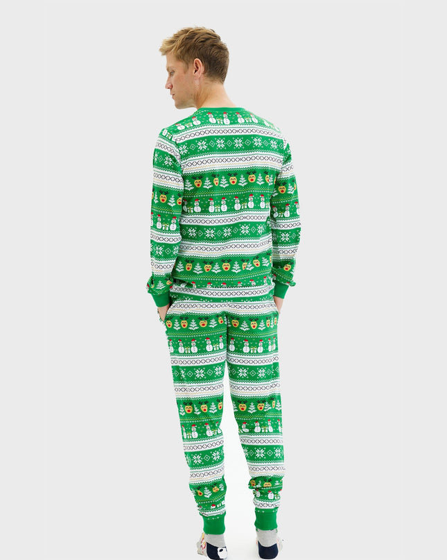 Men's Ultimate Green Christmas Pajamas