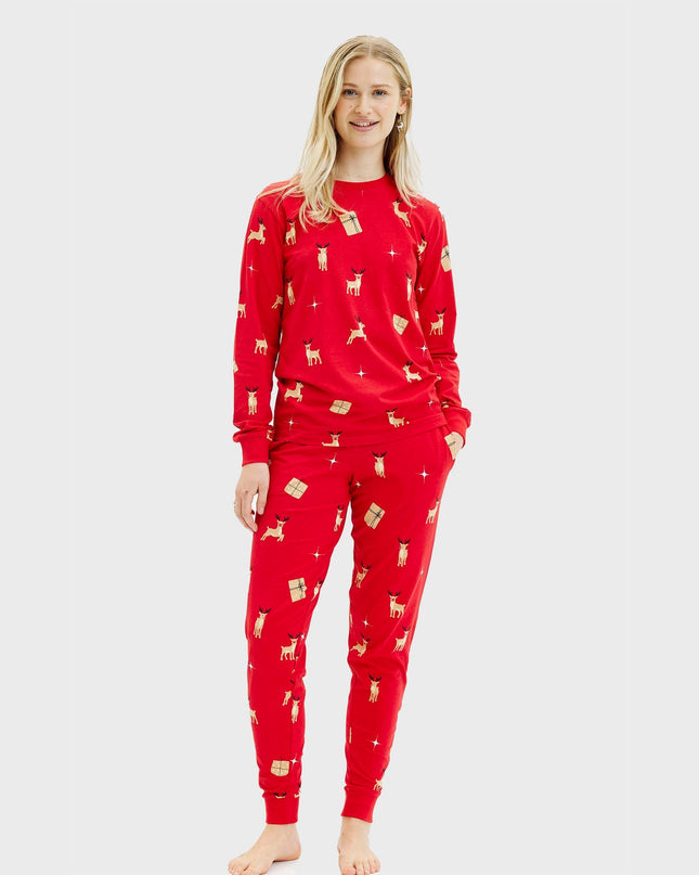 Elegant Red Christmas Pajamas for Women