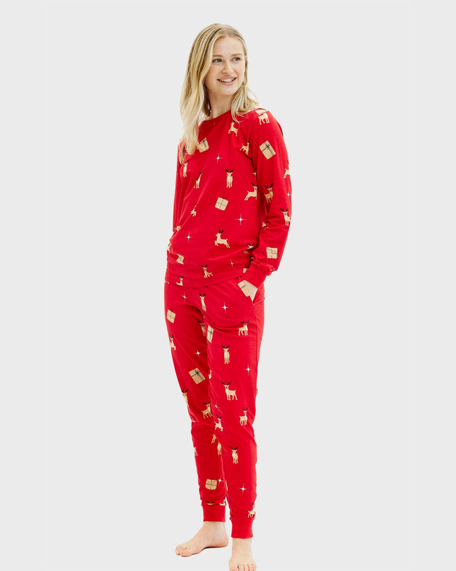 Elegant Red Christmas Pajamas for Women
