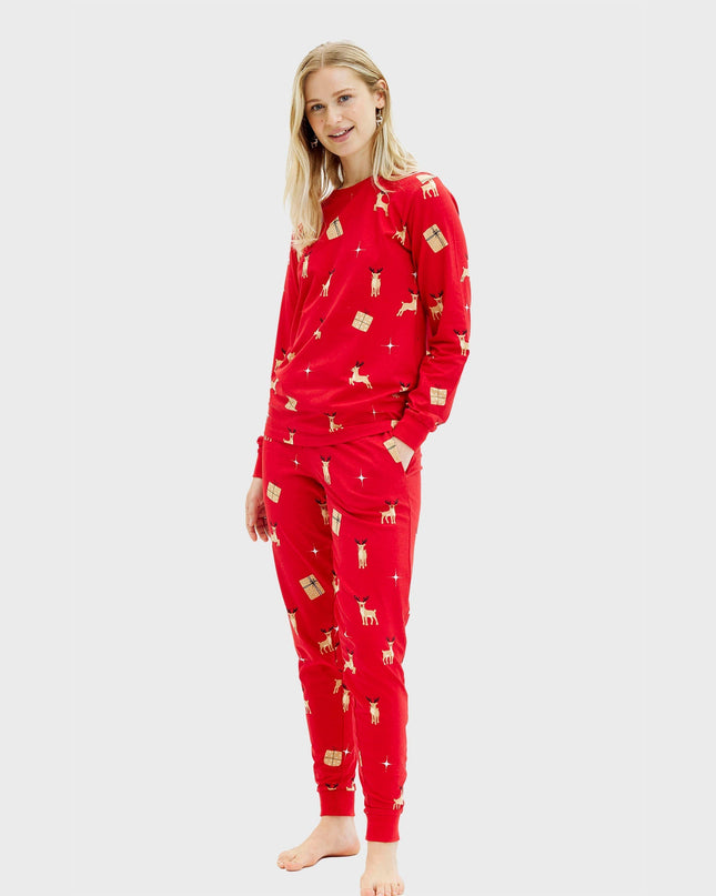Elegant Red Christmas Pajamas for Women