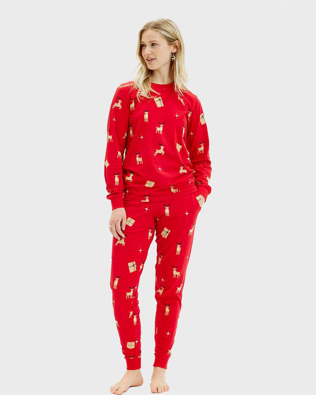 Elegant Red Christmas Pajamas for Women