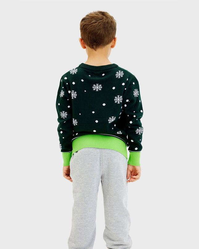 Cute Dino Christmas Sweater for Kids