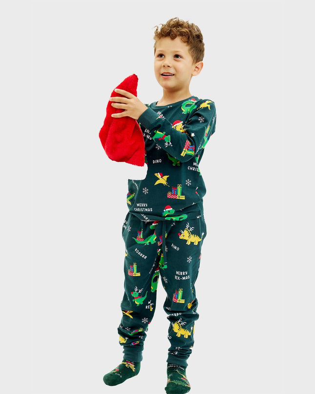 Dino Christmas Pajamas for Kids - Family Holiday Fun